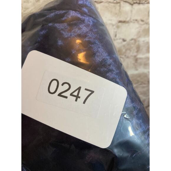 Slinky Brand Top Womens 2X Midnight Blue Crushed Velvet Pullover Tunic Stretch - Picture 10 of 13